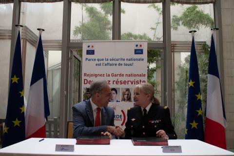 Anne Fougerat et Bernard Spitz signe le partenariat